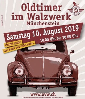 Logo der Veranstaltung «Oldtimer im Walzwerk Münchenstein»