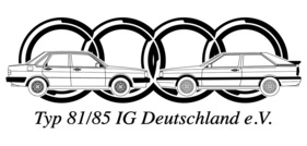 Logo der Veranstaltung «Jahrestreffen Audi Typ 81/85 IG Deutschland e.V.» Logo der Veranstaltung «Jahrestreffen Audi Typ 81/85 IG Deutschland e.V.»