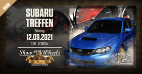 Logo der Veranstaltung «Show your Wheels! Subaru Treffen»