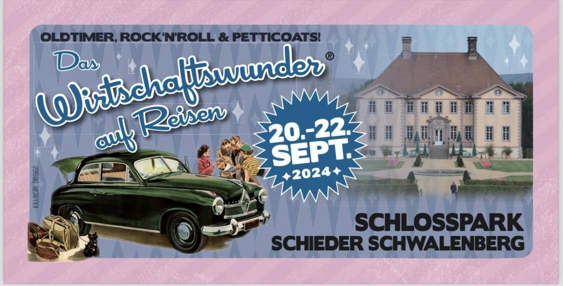 Logo der Veranstaltung «Das Wirtschaftswunder auf Reisen»