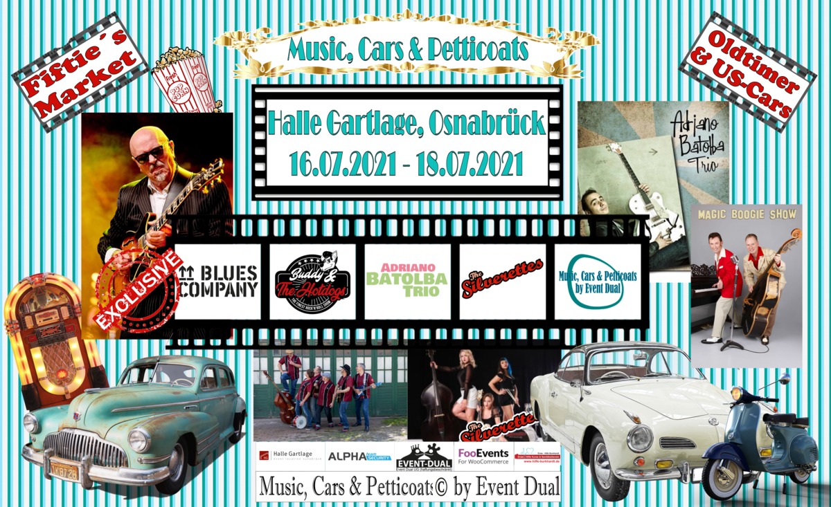 Logo der Veranstaltung «Music, Cars & Petticoats»
