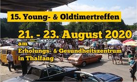 Logo der Veranstaltung «15. Markenoffenes Young- & Oldtimertreffen Thalfang» Logo der Veranstaltung «15. Markenoffenes Young- & Oldtimertreffen Thalfang»