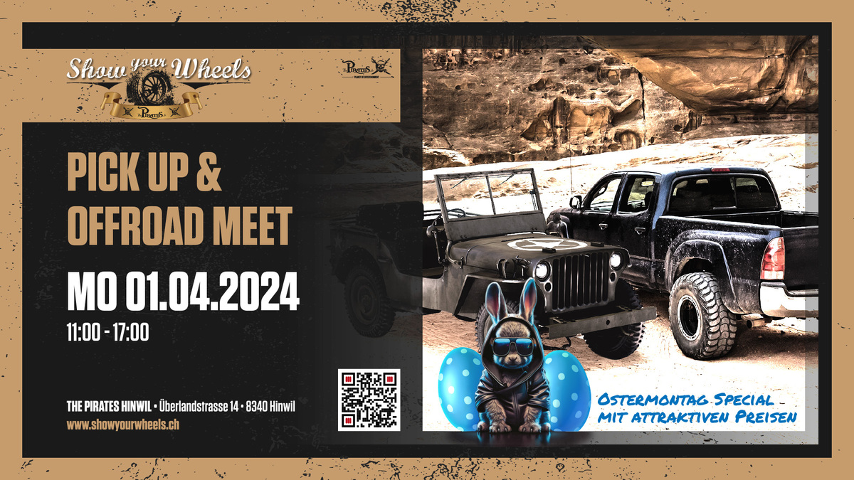 Logo der Veranstaltung «Show your Wheels! Pickup & Offroad Meet»