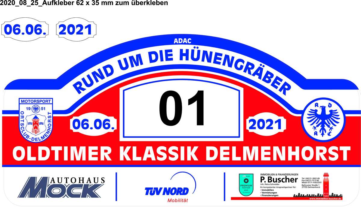 Logo der Veranstaltung «ADAC Oldtimer Klassik "Rund um die Hünengräber" Delmenhorst»