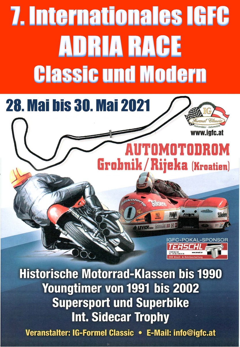 Logo der Veranstaltung «7. INT. IGFC Adria Race Classic und Modern»