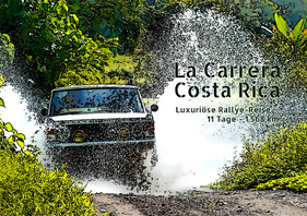 Logo von Arrive & Drive: "La Carrera Costa Rica", Februar-Rundreise