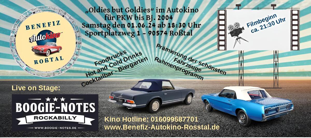 Logo der Veranstaltung «"Oldies but Goldies" im Autokino Roßtal»