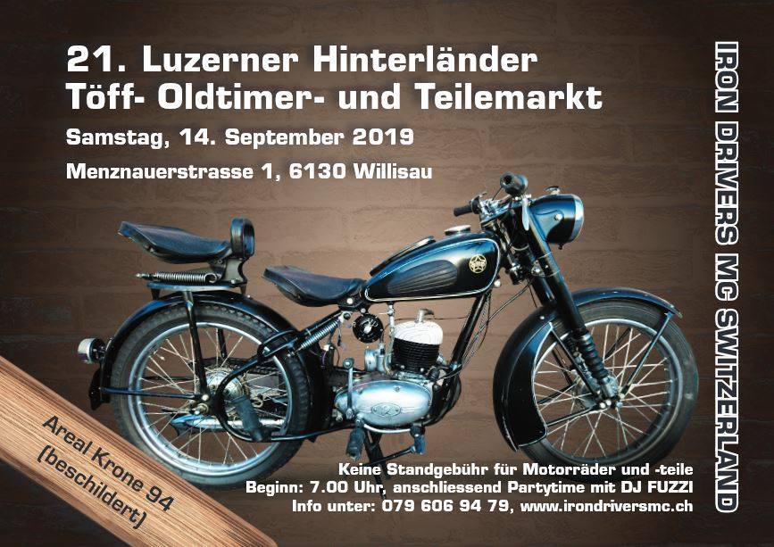 Logo der Veranstaltung «21. Töff-Oldtimer und Teilemarkt Willisau»
