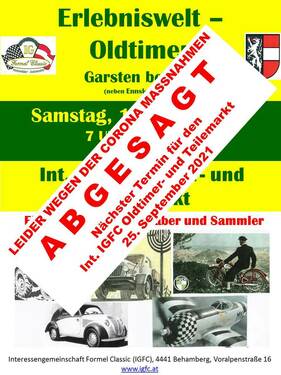 Logo von ABGESAGT      65. Int. IGFC Oldtimer- und Teilemarkt