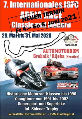 Logo der Veranstaltung «7. INT. IGFC Adria Race Classic und Modern»