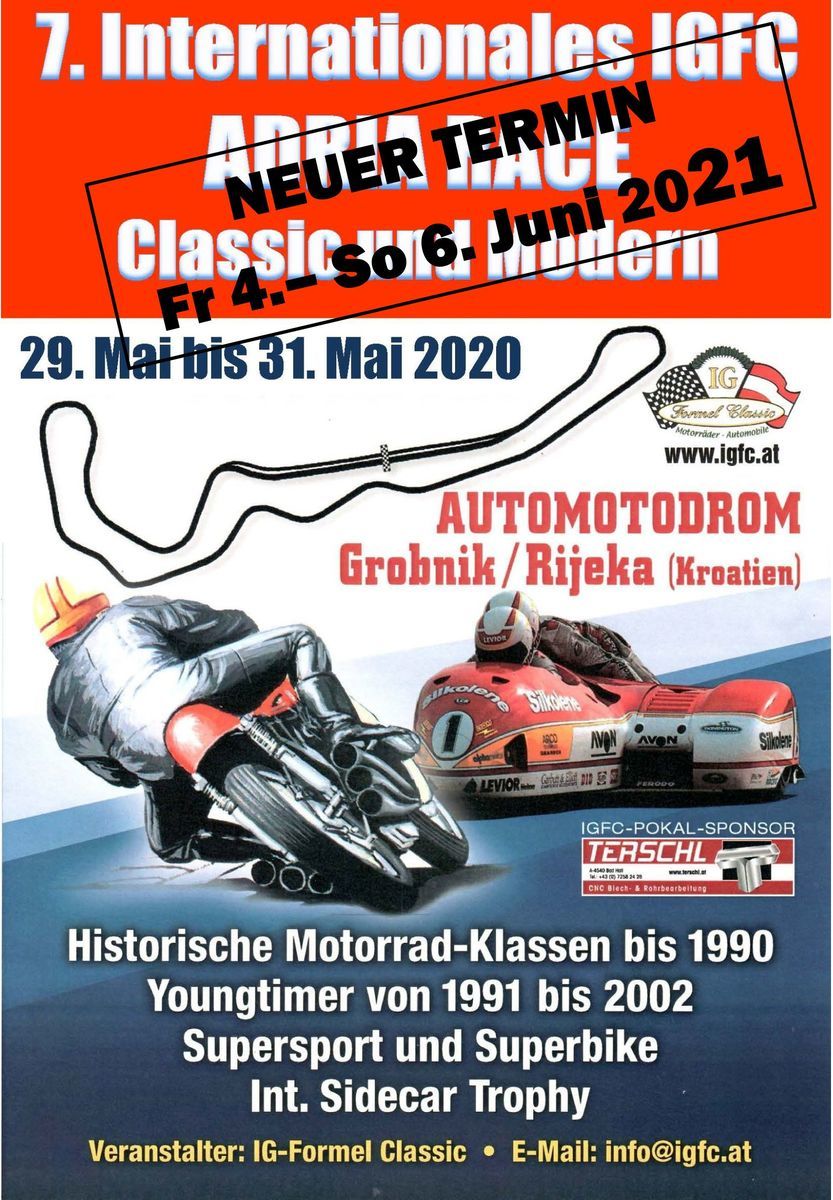 Logo der Veranstaltung «7. INT. IGFC Adria Race Classic und Modern»