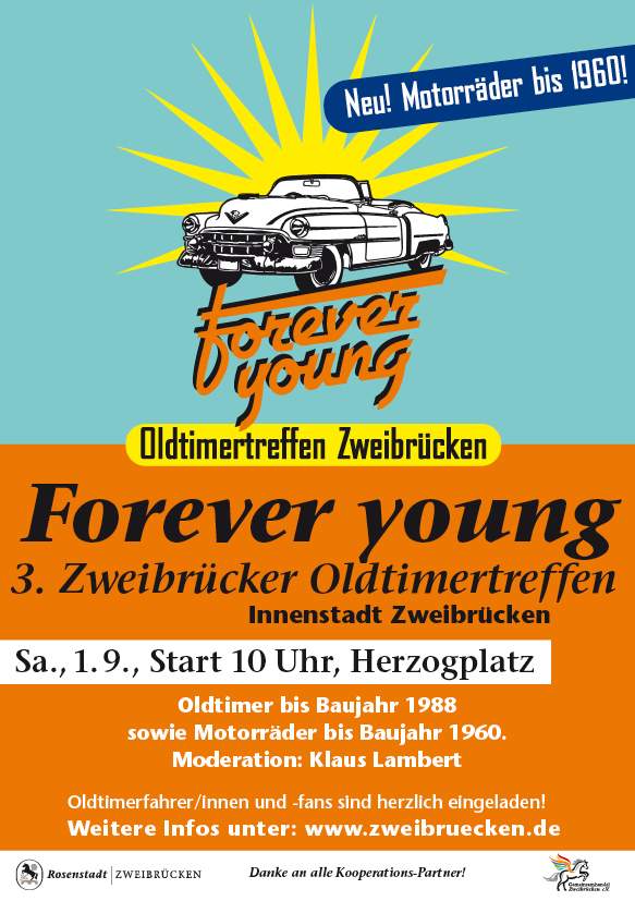 Logo der Veranstaltung «3. Zweibrücker Oldtimertreffen "Forever young"»