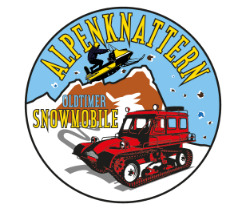 Logo der Veranstaltung «Alpenknattern Oldtimer-Schneetöff-Treffen»