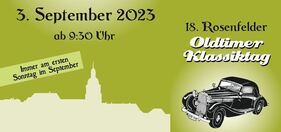 Logo der Veranstaltung «18. Rosenfelder Oldtimer Klassiktag» Logo der Veranstaltung «18. Rosenfelder Oldtimer Klassiktag»