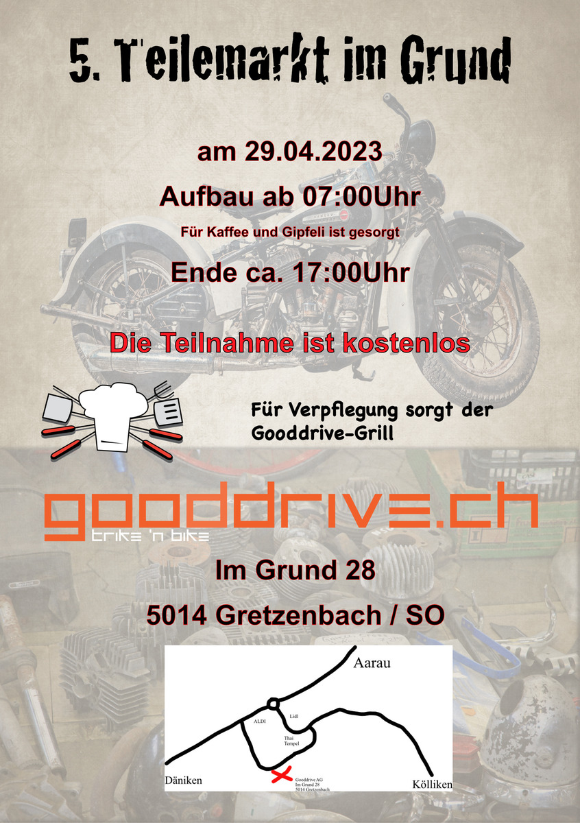 Logo der Veranstaltung «5. Teilemarkt im Grund»