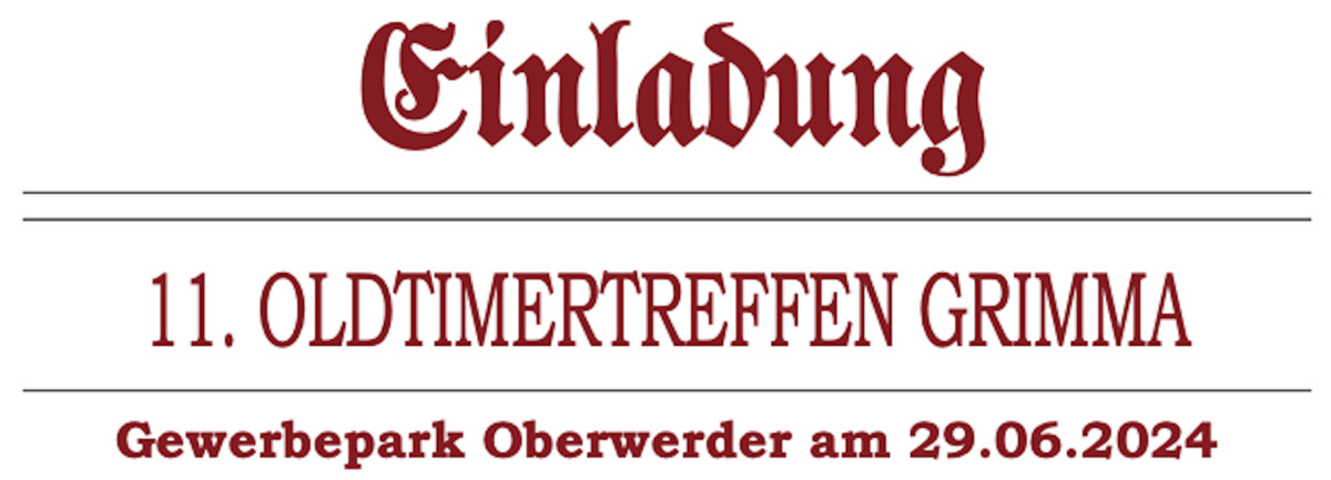 Logo der Veranstaltung «Oldtimertreffen Grimma»