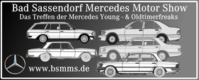 Logo der Veranstaltung «BSMMS Bad Sassendorf Mercedes Motor Show» Logo der Veranstaltung «BSMMS Bad Sassendorf Mercedes Motor Show»