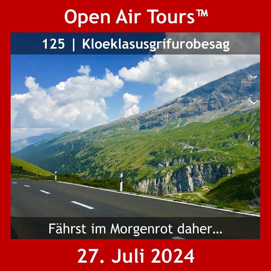 Logo der Veranstaltung «125 | Kloeklasusgrifurobesag - Fährst im Morgenrot daher...»