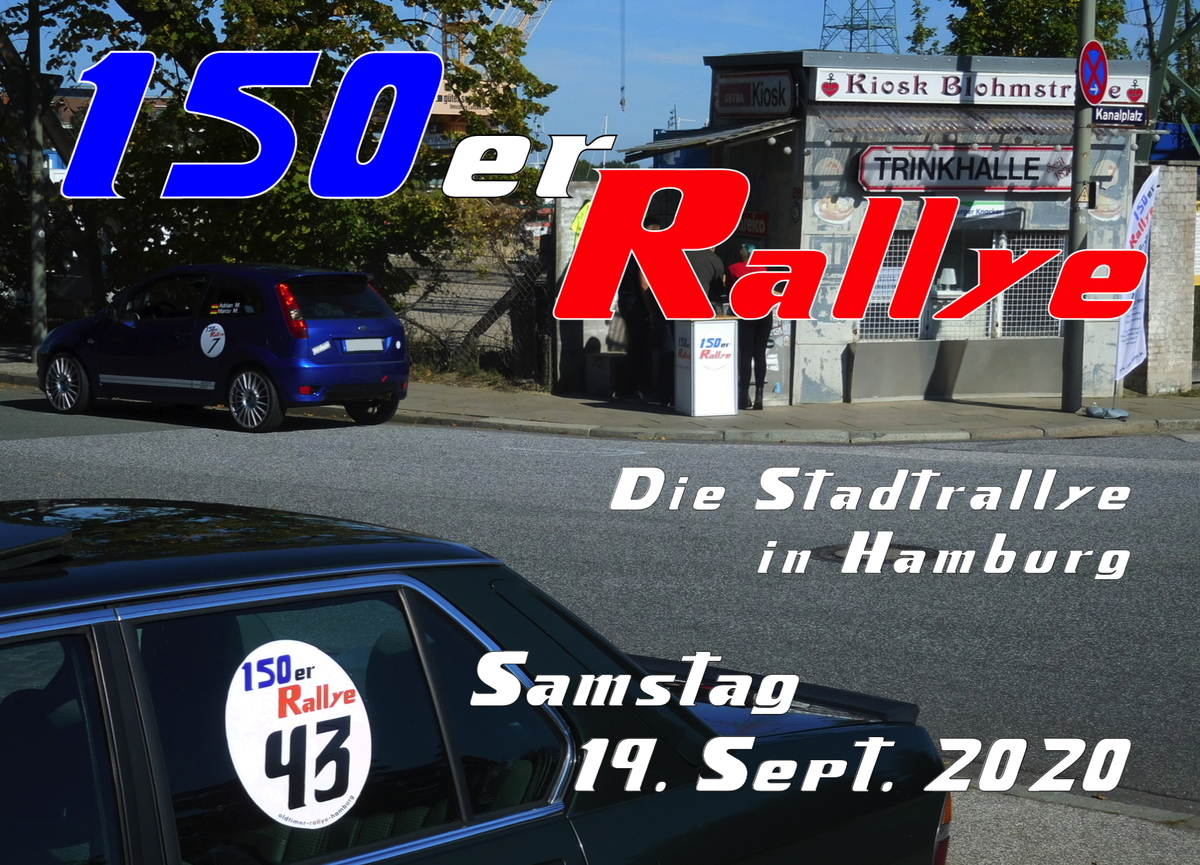 Logo der Veranstaltung «150er Rallye - Die Stadtrallye in Hamburg»