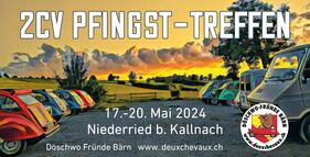 Logo der Veranstaltung «Nationales 2CV Pfingst - Treffen» Logo der Veranstaltung «Nationales 2CV Pfingst - Treffen»