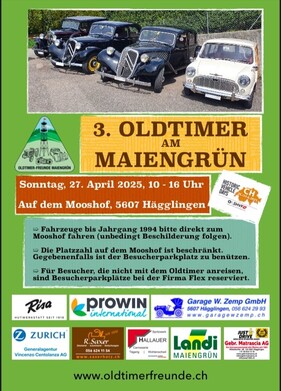 Logo der Veranstaltung «Oldtimer am Maiengrün»