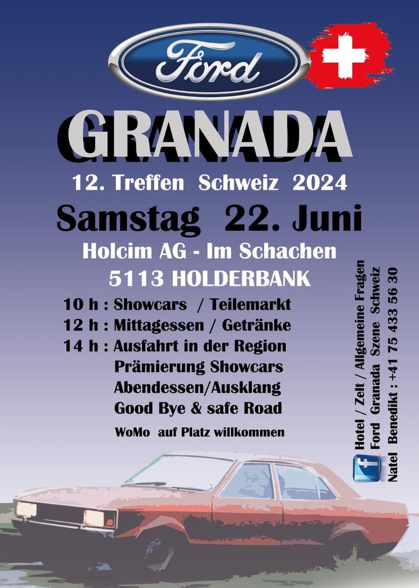 Logo der Veranstaltung «Ford Granada Treffen Schweiz»