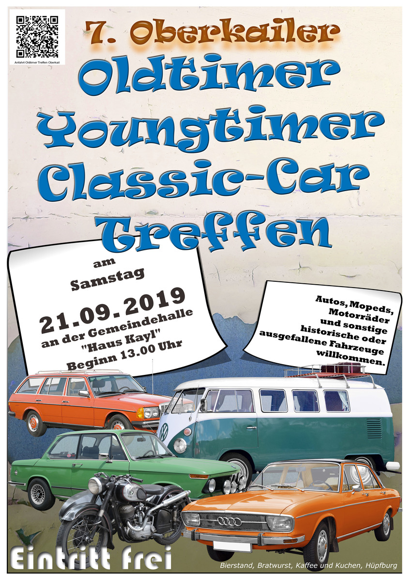 Logo der Veranstaltung «7. Oberkailer Oldtimer, Youngtimer und Classic-Car Treffen»