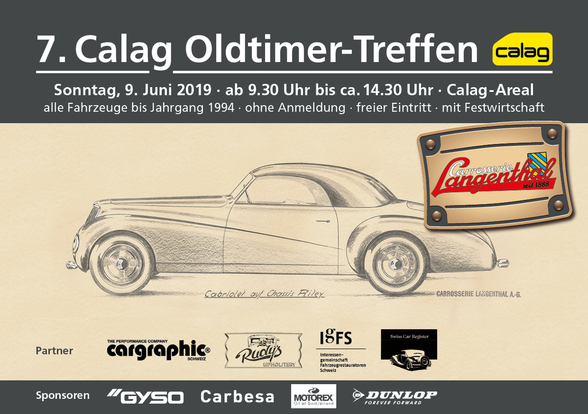 Logo der Veranstaltung «7. Calag Oldtimer-Treffen in Langenthal»