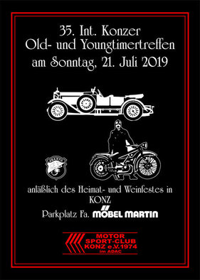 Logo der Veranstaltung «35. Int. Konzer Old- und Youngtimertreffen» Logo der Veranstaltung «35. Int. Konzer Old- und Youngtimertreffen»