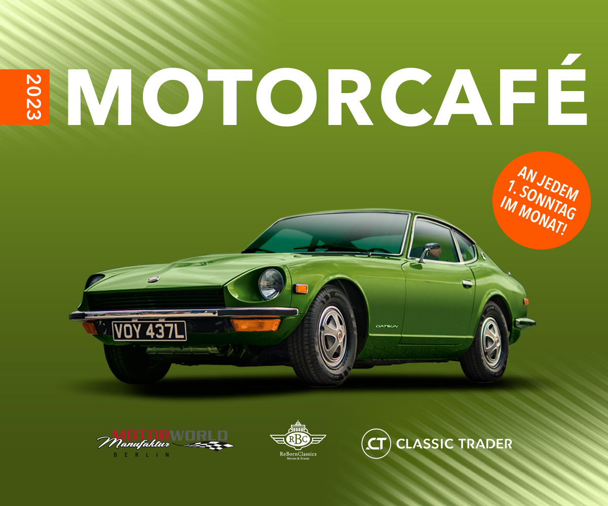 Logo der Veranstaltung «MotorCafe - das monatliche Oldtimertreffen!»