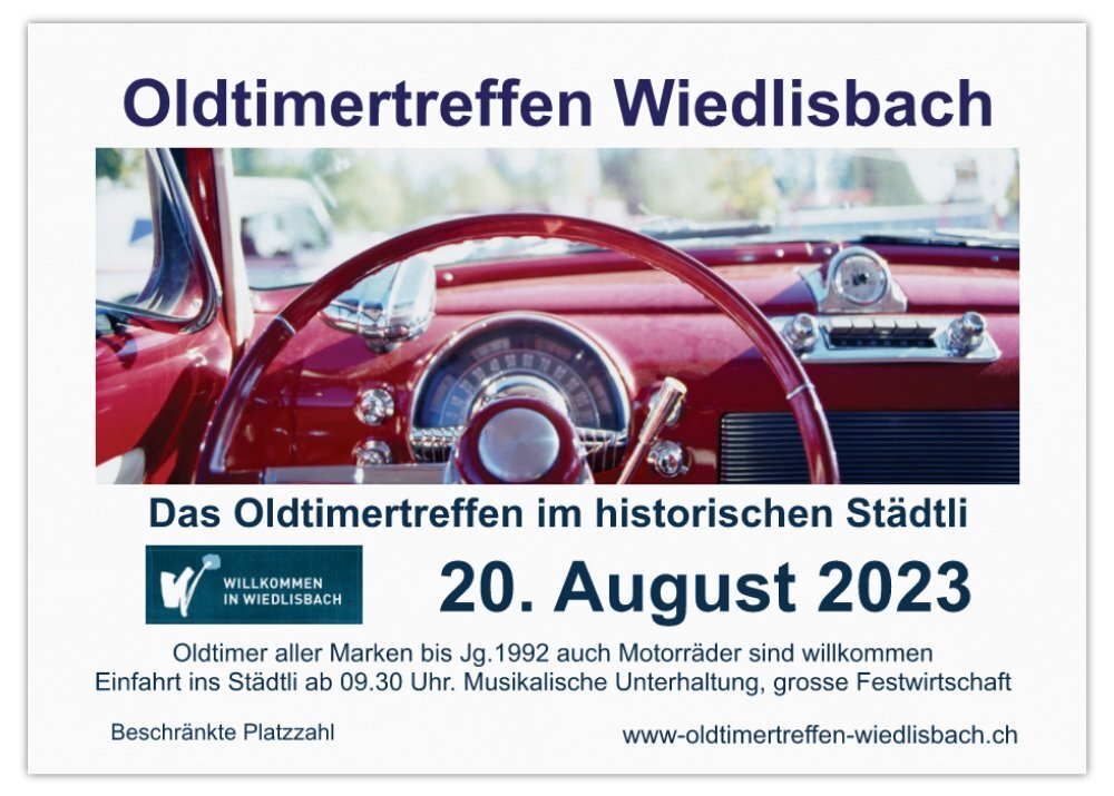 Logo der Veranstaltung «Das Oldtimertreffen im Historischen Städtli»
