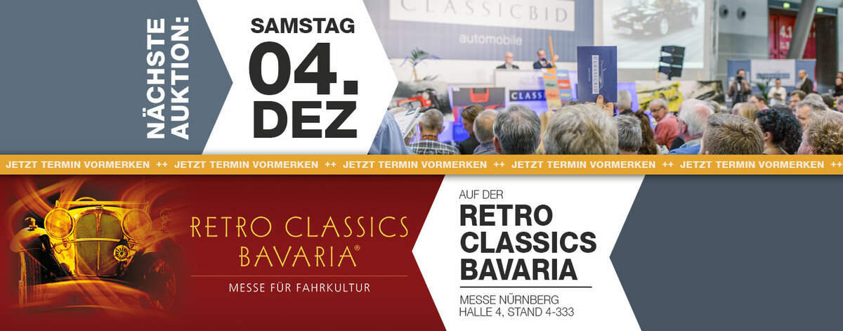 Logo der Veranstaltung «Classicbid automobile Live-Auktion an der Retro Classics Bavaria»