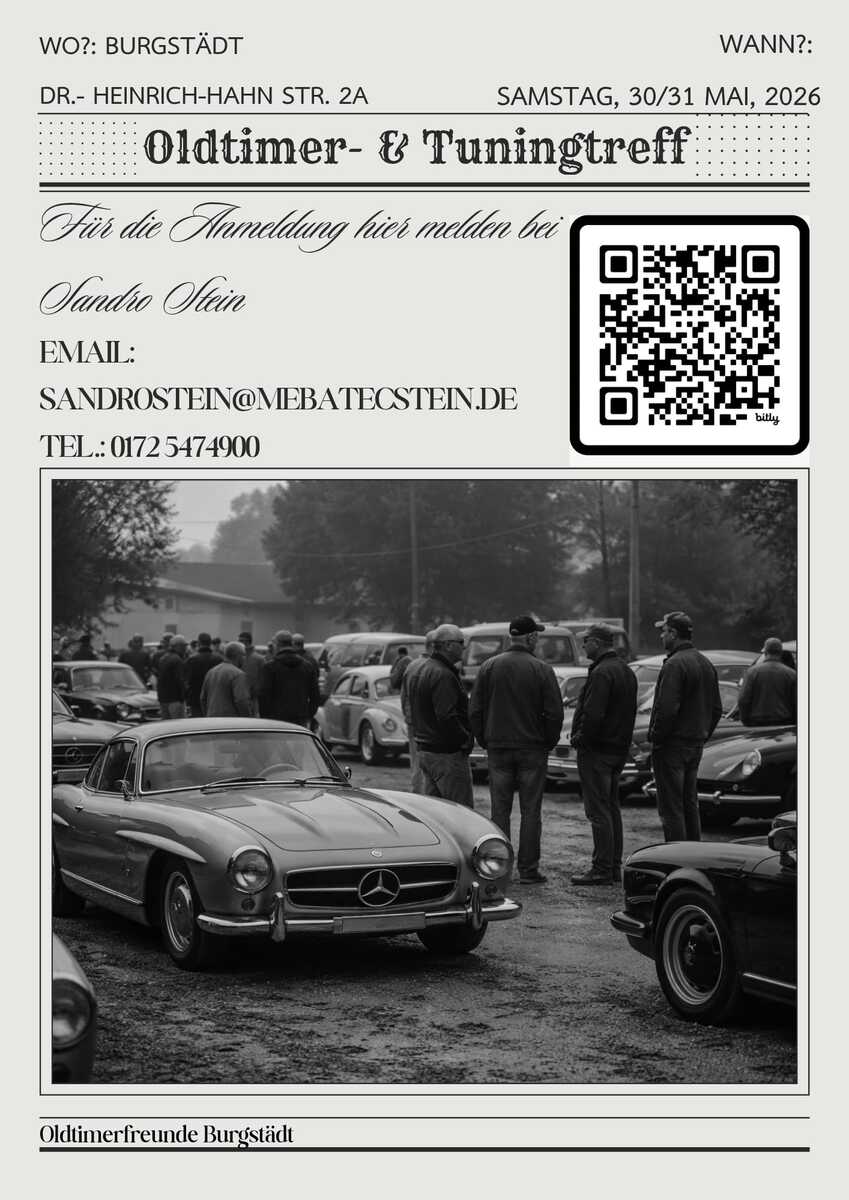 Logo der Veranstaltung «2. Burgstädter Oldtimer und Tuning Treff»