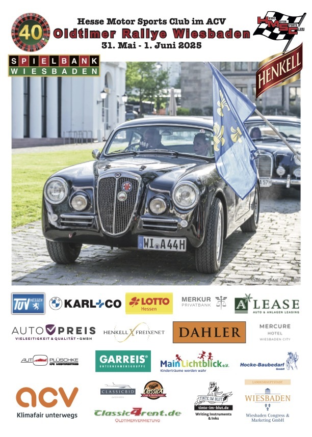 Logo der Veranstaltung «40. HMSC Oldtimer Rallye Wiesbaden»