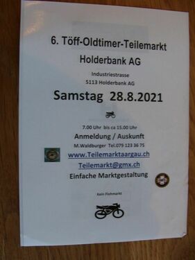 Logo der Veranstaltung «6. Töff-Oldtimer-Teilemarkt»