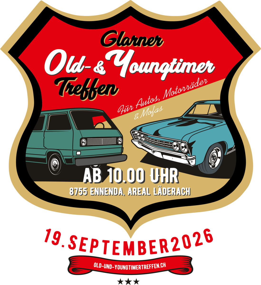 Logo der Veranstaltung «Glarner Old und Youngtimer Treffen»