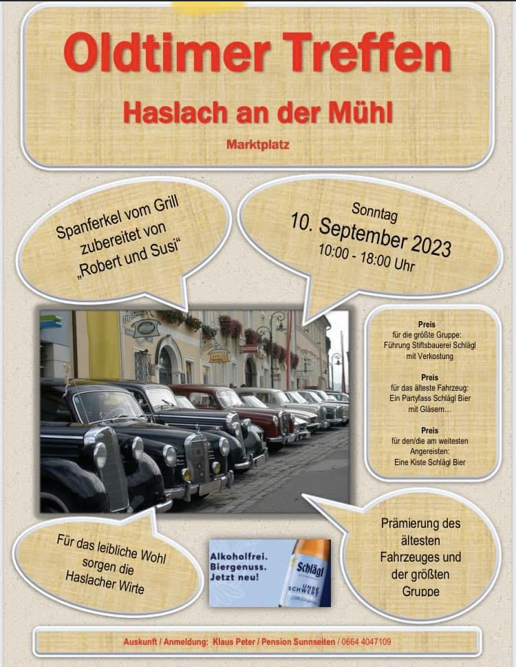 Logo der Veranstaltung «1. Haslacher Oldtimertreffen»