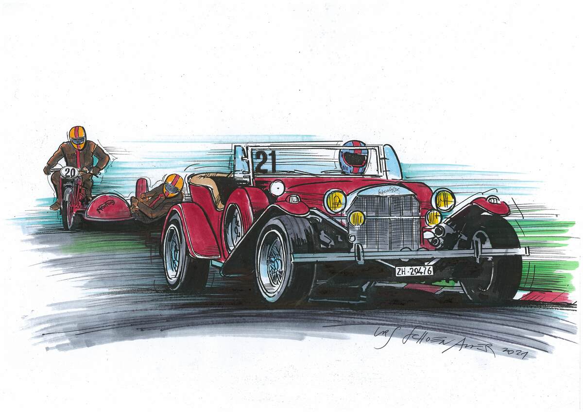 Logo der Veranstaltung «GP-Furttal Oldtimer Corso mit neuem Start- und Zielort»