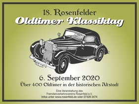 Logo der Veranstaltung «18. Rosenfelder Oldtimer Klassiktag» Logo der Veranstaltung «18. Rosenfelder Oldtimer Klassiktag»