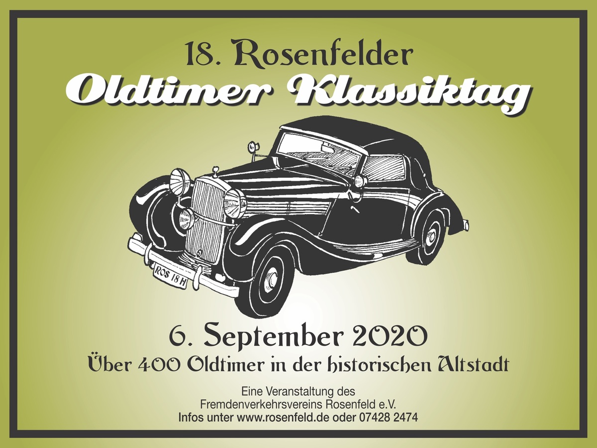 Logo der Veranstaltung «18. Rosenfelder Oldtimer Klassiktag»