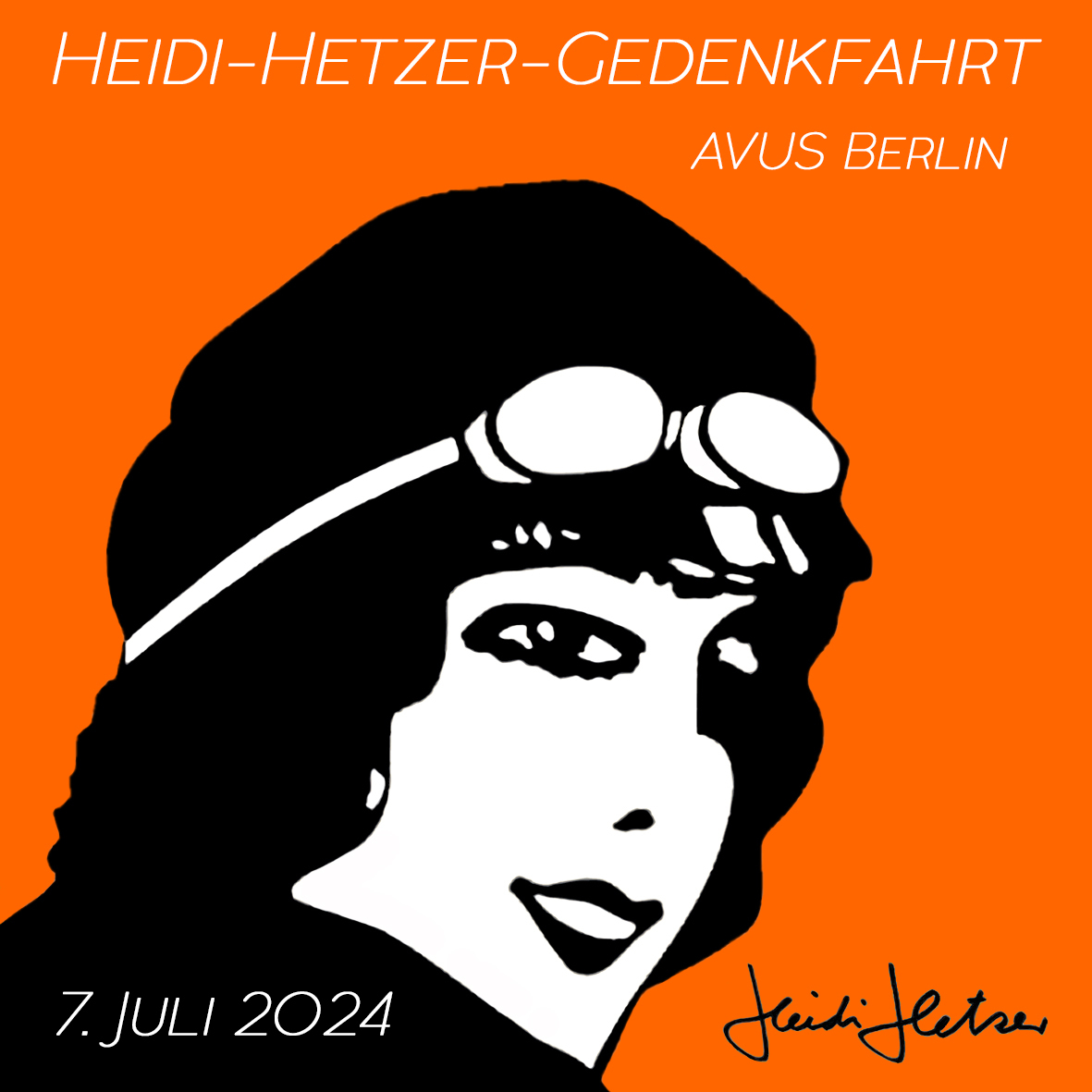 Logo der Veranstaltung «Heidi-Hetzer-Gedenkfahrt»